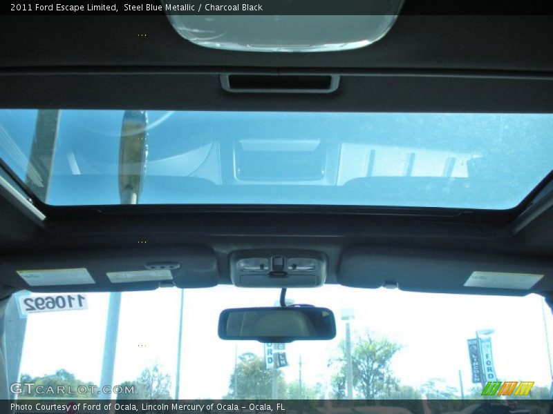 Steel Blue Metallic / Charcoal Black 2011 Ford Escape Limited