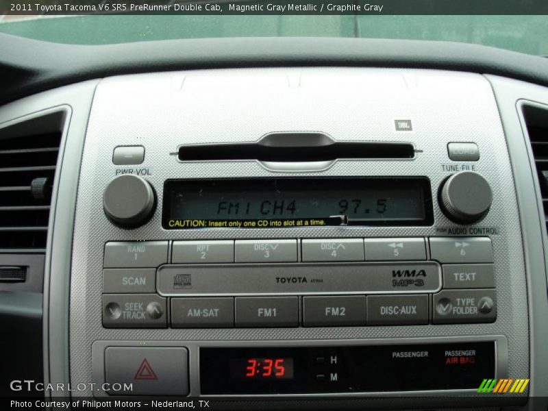 Magnetic Gray Metallic / Graphite Gray 2011 Toyota Tacoma V6 SR5 PreRunner Double Cab