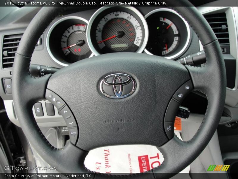 Magnetic Gray Metallic / Graphite Gray 2011 Toyota Tacoma V6 SR5 PreRunner Double Cab