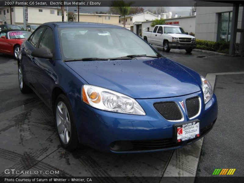 Electric Blue Metallic / Ebony 2007 Pontiac G6 Sedan