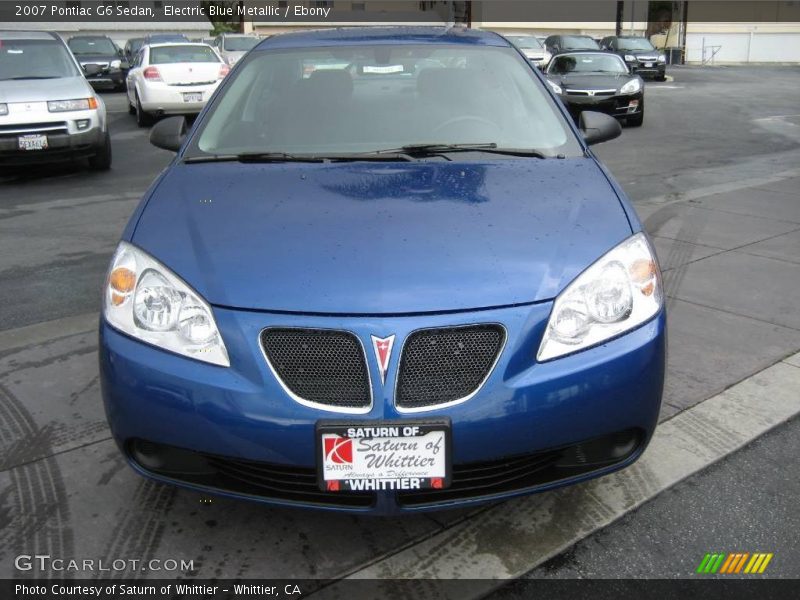 Electric Blue Metallic / Ebony 2007 Pontiac G6 Sedan