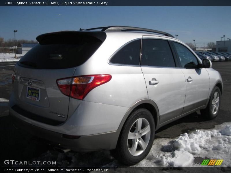 Liquid Silver Metallic / Gray 2008 Hyundai Veracruz SE AWD