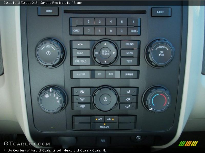Controls of 2011 Escape XLS