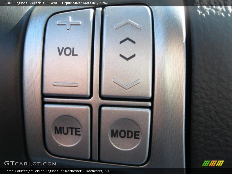 Liquid Silver Metallic / Gray 2008 Hyundai Veracruz SE AWD