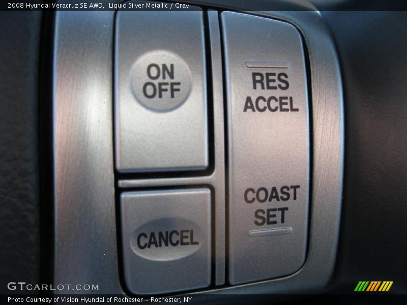 Liquid Silver Metallic / Gray 2008 Hyundai Veracruz SE AWD