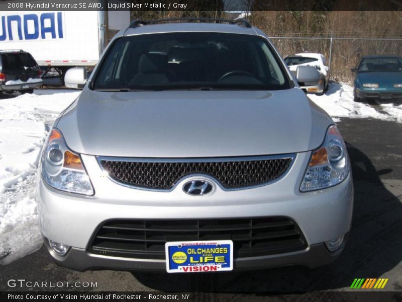Liquid Silver Metallic / Gray 2008 Hyundai Veracruz SE AWD
