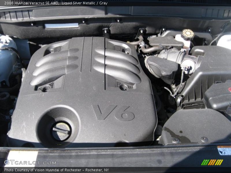 Liquid Silver Metallic / Gray 2008 Hyundai Veracruz SE AWD