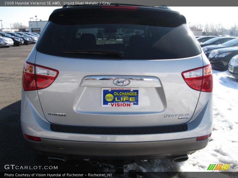 Liquid Silver Metallic / Gray 2008 Hyundai Veracruz SE AWD