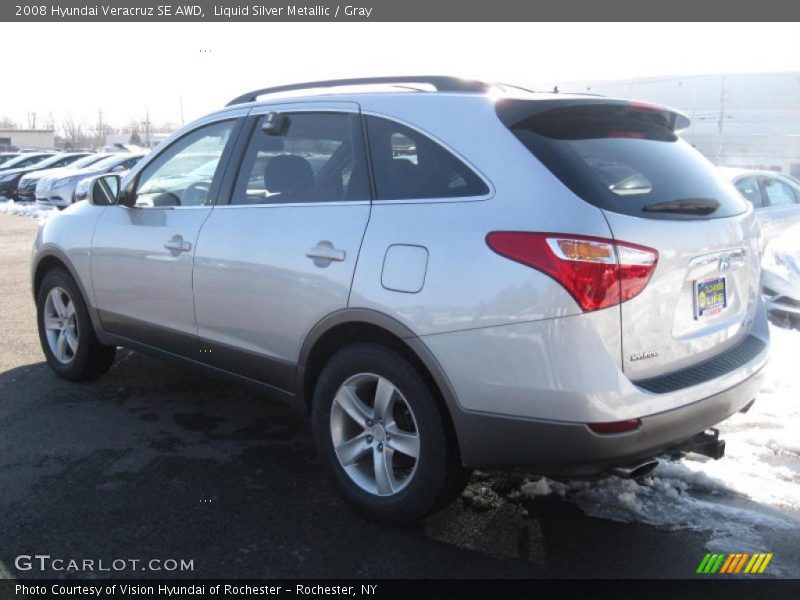 Liquid Silver Metallic / Gray 2008 Hyundai Veracruz SE AWD