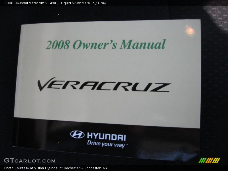 Liquid Silver Metallic / Gray 2008 Hyundai Veracruz SE AWD