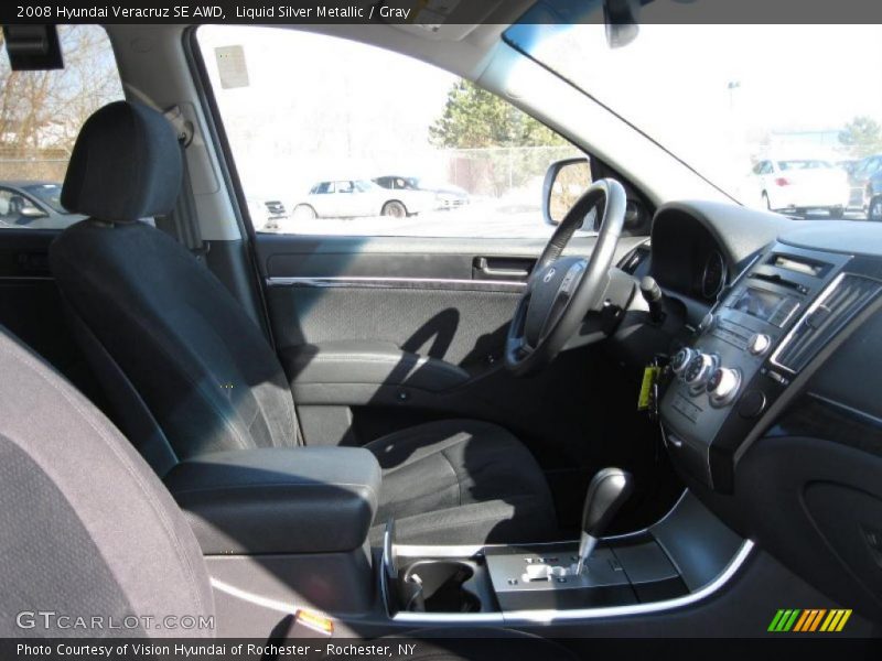 Liquid Silver Metallic / Gray 2008 Hyundai Veracruz SE AWD