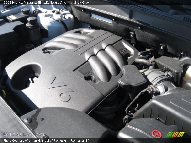 Liquid Silver Metallic / Gray 2008 Hyundai Veracruz SE AWD