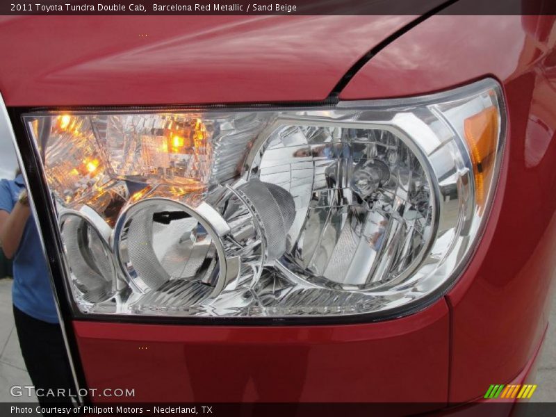 Barcelona Red Metallic / Sand Beige 2011 Toyota Tundra Double Cab