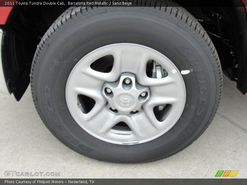 Barcelona Red Metallic / Sand Beige 2011 Toyota Tundra Double Cab