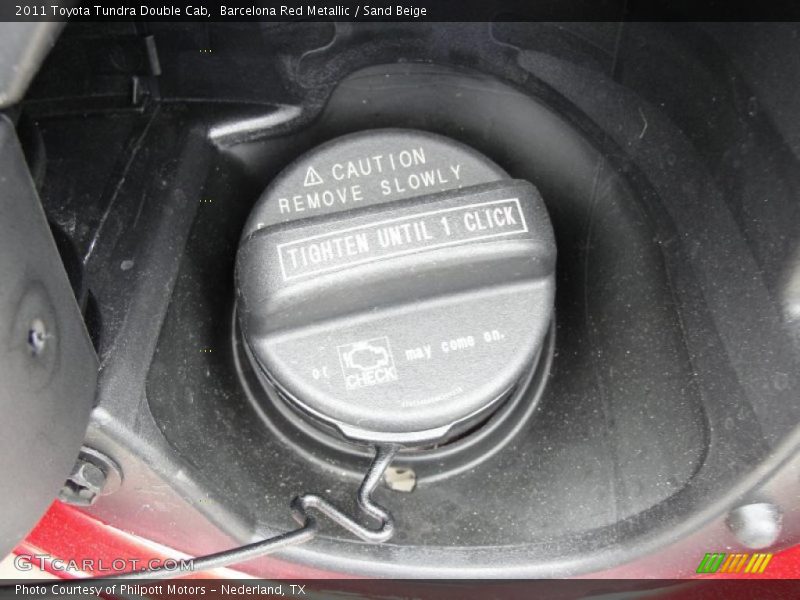 Barcelona Red Metallic / Sand Beige 2011 Toyota Tundra Double Cab