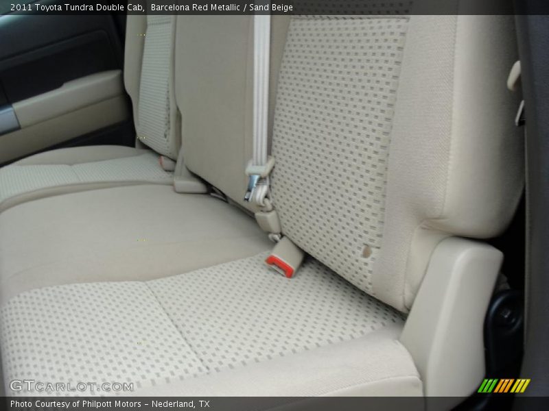 Barcelona Red Metallic / Sand Beige 2011 Toyota Tundra Double Cab