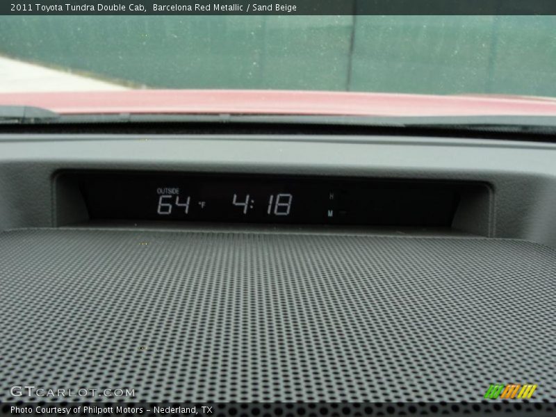 Barcelona Red Metallic / Sand Beige 2011 Toyota Tundra Double Cab