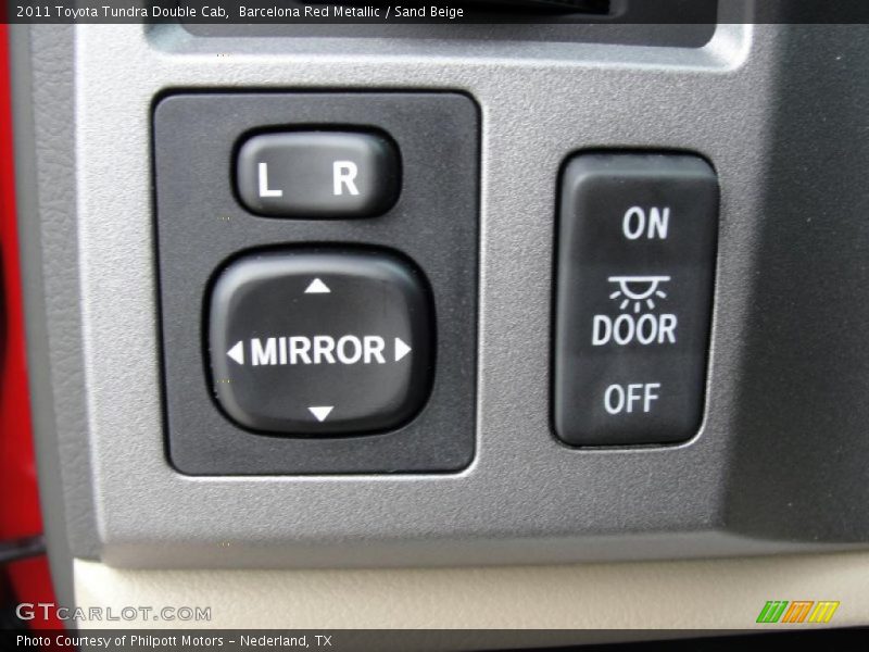 Barcelona Red Metallic / Sand Beige 2011 Toyota Tundra Double Cab