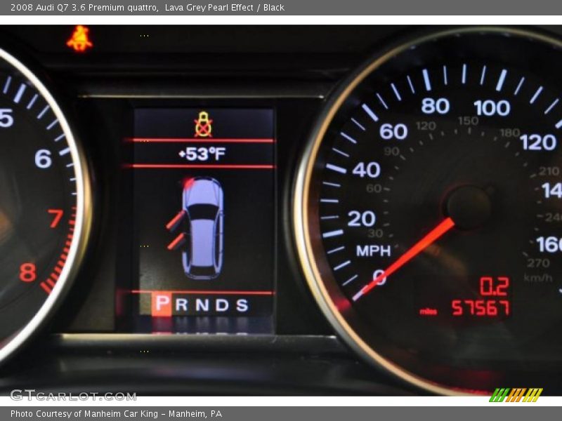 Lava Grey Pearl Effect / Black 2008 Audi Q7 3.6 Premium quattro