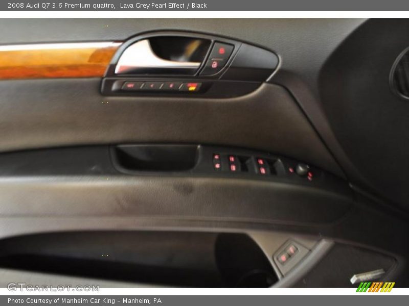 Lava Grey Pearl Effect / Black 2008 Audi Q7 3.6 Premium quattro