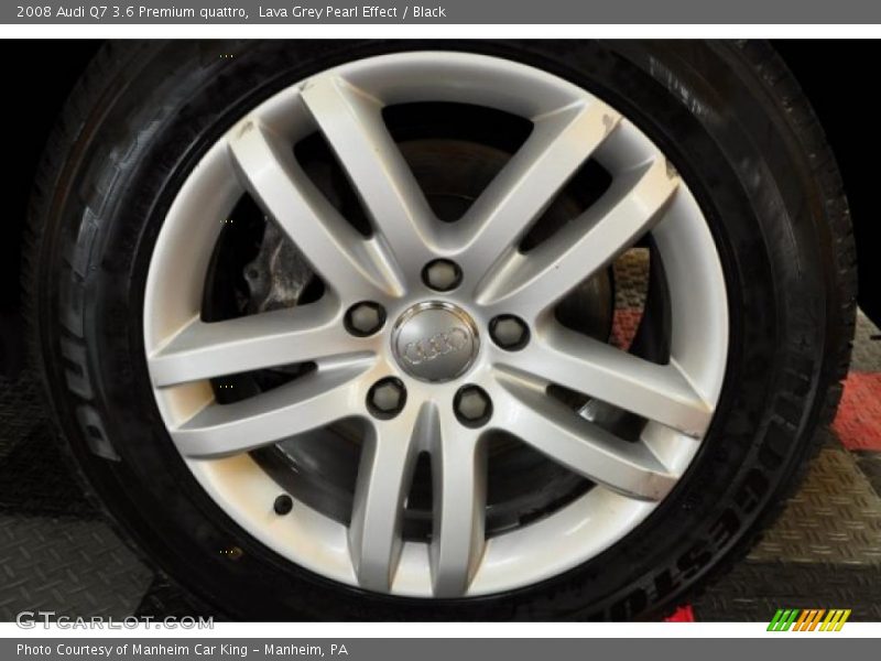 Lava Grey Pearl Effect / Black 2008 Audi Q7 3.6 Premium quattro