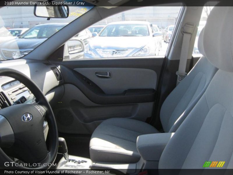 Liquid Silver / Gray 2010 Hyundai Elantra GLS