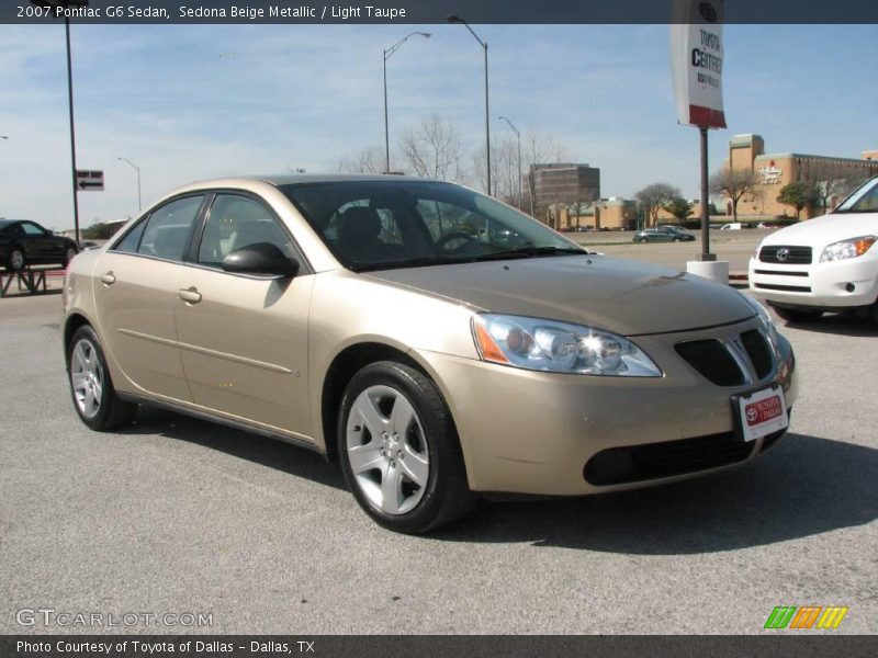 Sedona Beige Metallic / Light Taupe 2007 Pontiac G6 Sedan