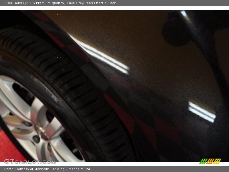 Lava Grey Pearl Effect / Black 2008 Audi Q7 3.6 Premium quattro