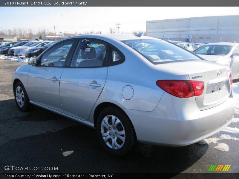 Liquid Silver / Gray 2010 Hyundai Elantra GLS