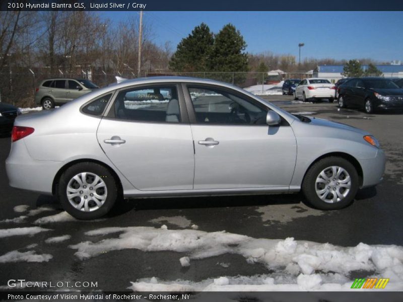 Liquid Silver / Gray 2010 Hyundai Elantra GLS