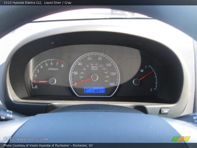 Liquid Silver / Gray 2010 Hyundai Elantra GLS