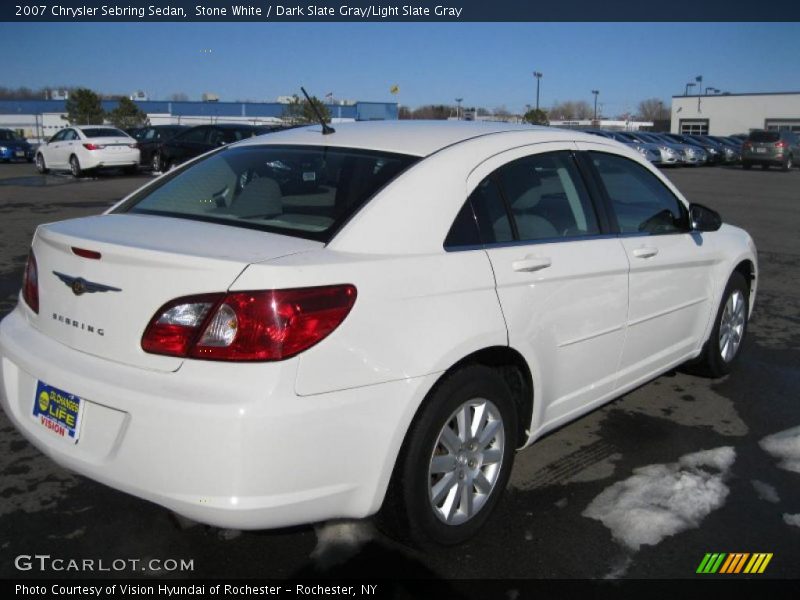 Stone White / Dark Slate Gray/Light Slate Gray 2007 Chrysler Sebring Sedan