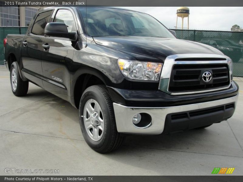 Black / Black 2011 Toyota Tundra CrewMax