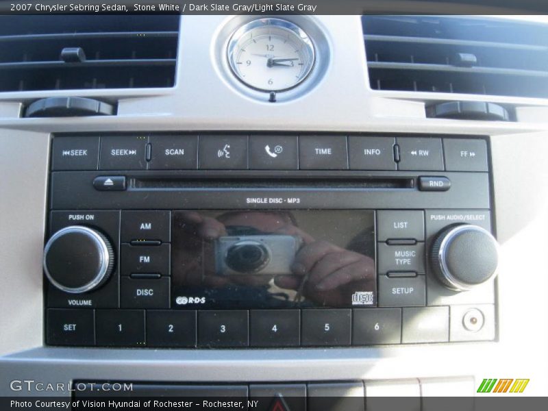 Stone White / Dark Slate Gray/Light Slate Gray 2007 Chrysler Sebring Sedan