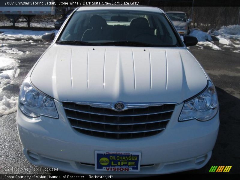 Stone White / Dark Slate Gray/Light Slate Gray 2007 Chrysler Sebring Sedan