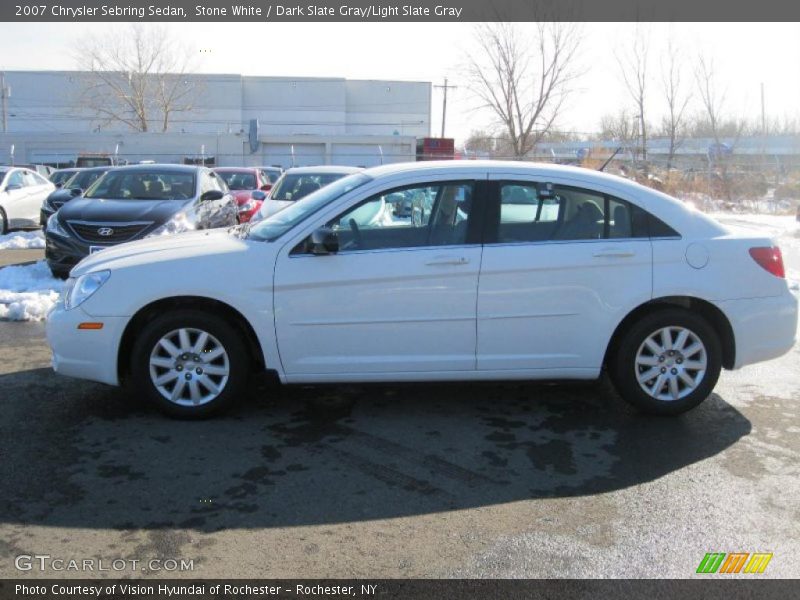 Stone White / Dark Slate Gray/Light Slate Gray 2007 Chrysler Sebring Sedan