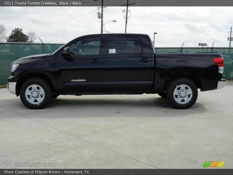 Black / Black 2011 Toyota Tundra CrewMax