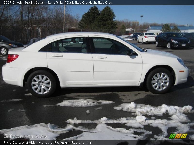 Stone White / Dark Slate Gray/Light Slate Gray 2007 Chrysler Sebring Sedan