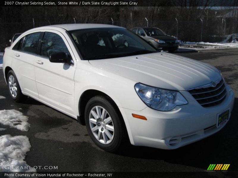 Stone White / Dark Slate Gray/Light Slate Gray 2007 Chrysler Sebring Sedan
