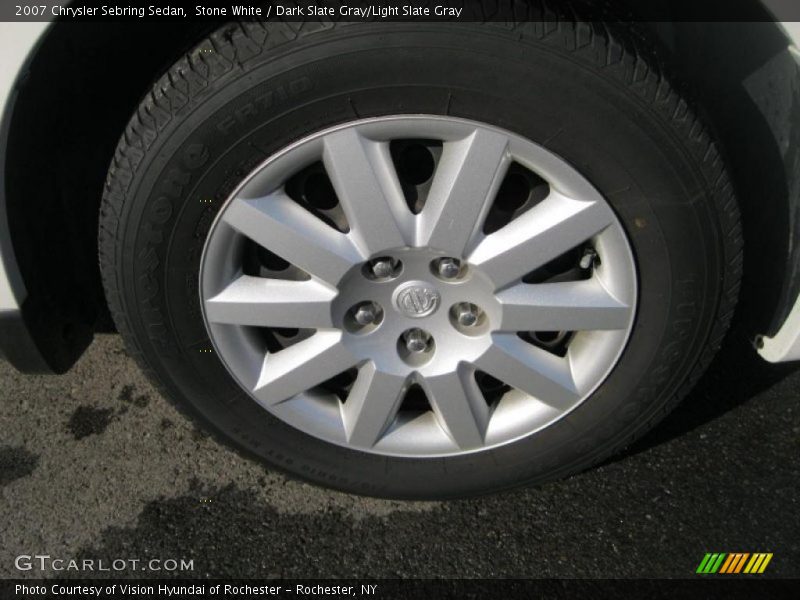 Stone White / Dark Slate Gray/Light Slate Gray 2007 Chrysler Sebring Sedan