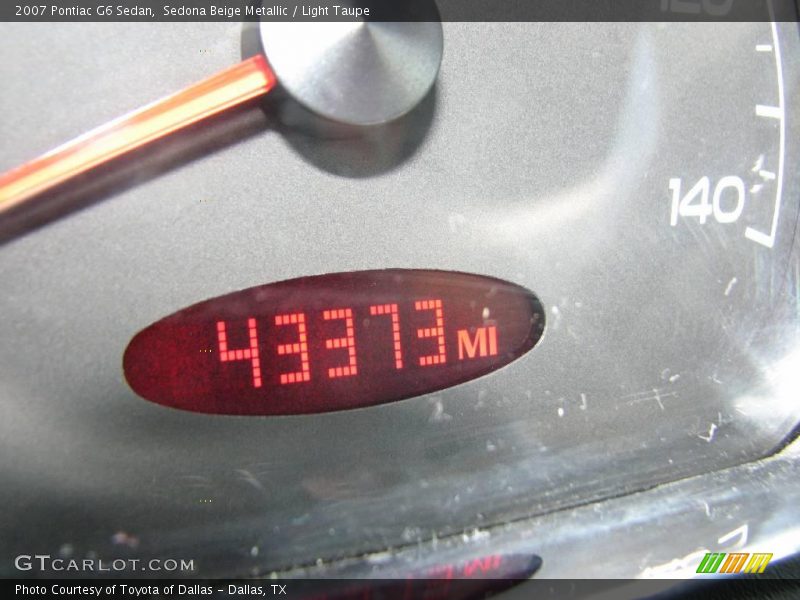 Sedona Beige Metallic / Light Taupe 2007 Pontiac G6 Sedan