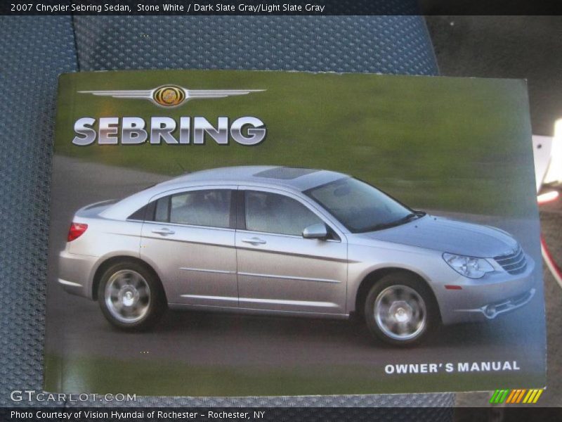 Stone White / Dark Slate Gray/Light Slate Gray 2007 Chrysler Sebring Sedan