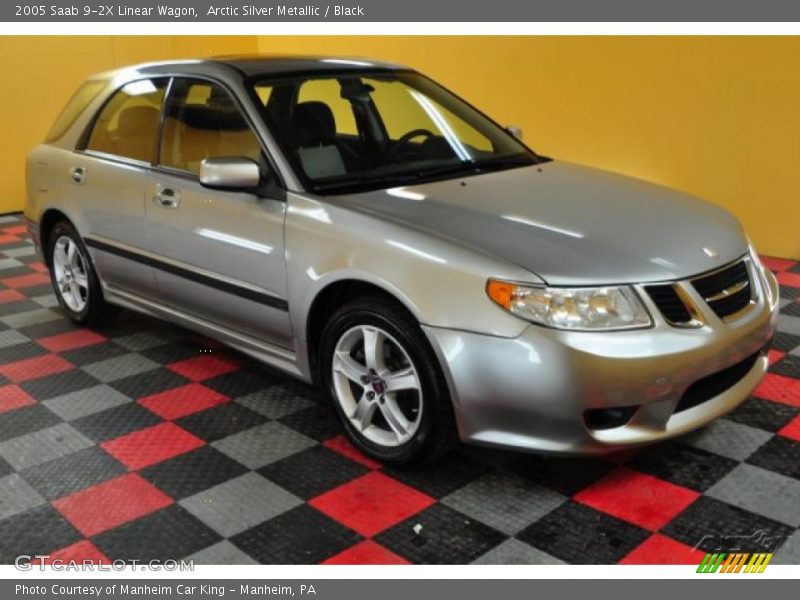 Arctic Silver Metallic / Black 2005 Saab 9-2X Linear Wagon