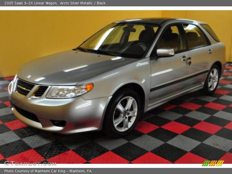 Arctic Silver Metallic / Black 2005 Saab 9-2X Linear Wagon