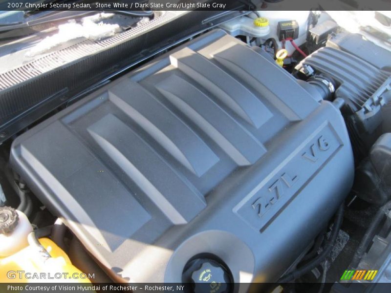 Stone White / Dark Slate Gray/Light Slate Gray 2007 Chrysler Sebring Sedan