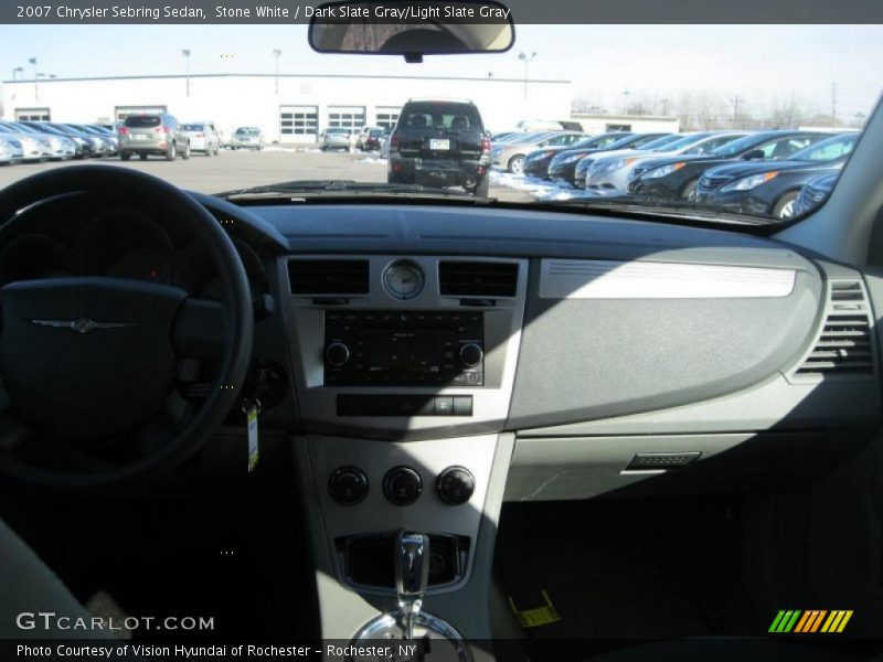 Stone White / Dark Slate Gray/Light Slate Gray 2007 Chrysler Sebring Sedan