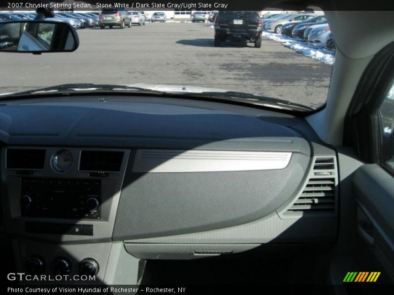 Stone White / Dark Slate Gray/Light Slate Gray 2007 Chrysler Sebring Sedan