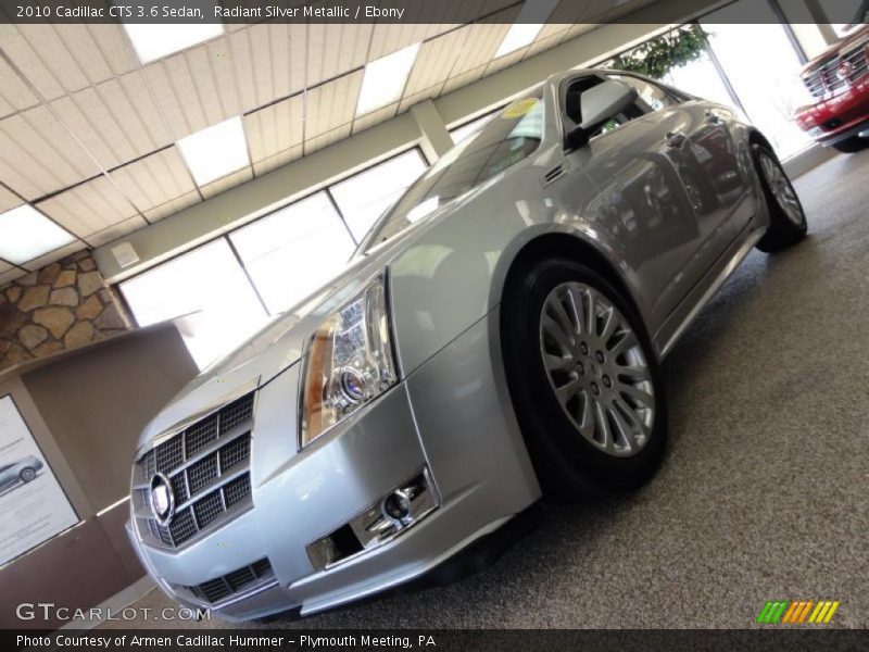 Radiant Silver Metallic / Ebony 2010 Cadillac CTS 3.6 Sedan