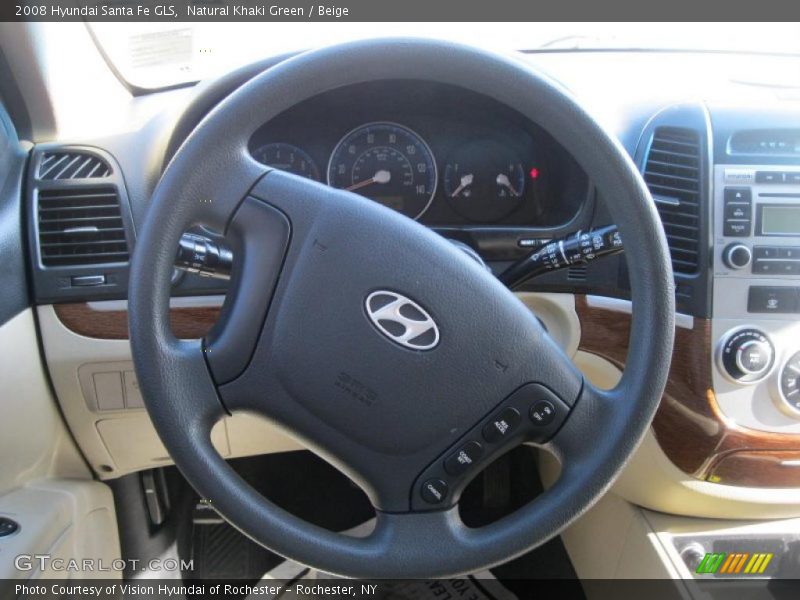 Natural Khaki Green / Beige 2008 Hyundai Santa Fe GLS