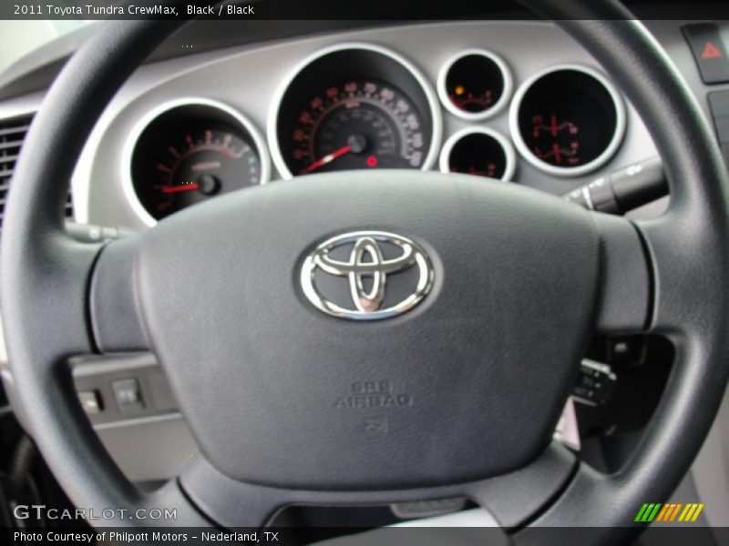 Black / Black 2011 Toyota Tundra CrewMax